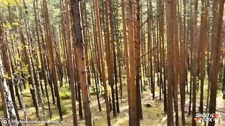 Girl was fucked hard and deep in the woods by a guy