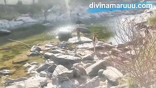 A couple has sex on the public hills of Cordoba, full of passion