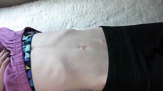 Fetish compilation with belly button play for all to see