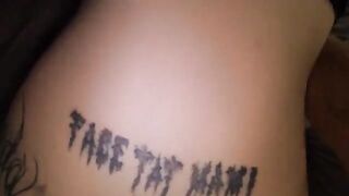 Passionate and rough creampie sex with an emo girl