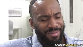 The hot babysitter Avery Black takes care of a fat black dick