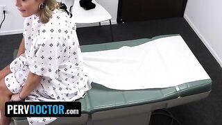 The doctor’s office is the place where you go for healing, right? Not always. Sometimes it’s the place where you get fucked hard by a gorgeous nurse with big natural tits and a huge ass. Mimi Monet is that kind of nurse. This blonde bombshell, known for h