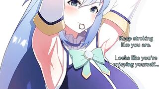 The ass of Goddess Aqua from Konosuba is worthy of worship!