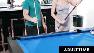 Two hot PAWGs Paige Owens and Kay Lovely share a big cock in an intense scene