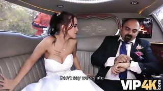 The bride got permission from her husband to have sex in the car