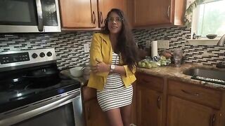 My stepmom squirts me eggs in the morning when my dad's not around