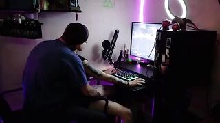 A cute beauty playing video games has an amazing sex session