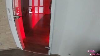 The girl is dressed as a vampire and she only gets her load during holidays
