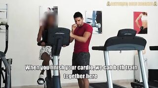 Girl is too slutty, gets fucked in the gym by a stranger