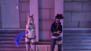 Ahri has a casting session with a horny agent