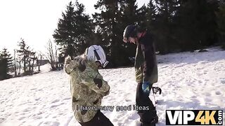 Skier got fucked after picking up a girl
