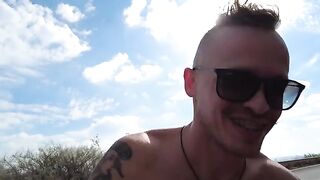 Foursome sex with two girls who thought we were Bloggers on the beach