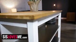 Fit stepsis Cece Capella gets her pussy creampied by stepbro