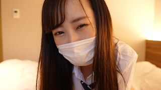 A girl in a sailor suit gave the guy a handjob and more