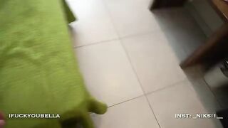 A girl is having fun with a stranger on her vacation at the resort