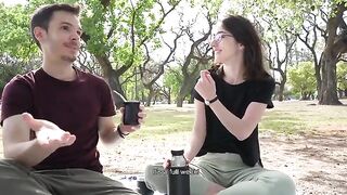 A day at the park ends with a public blowjob risk