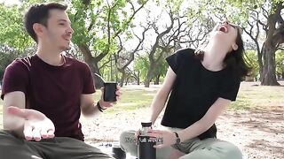 A day at the park ends with a public blowjob risk