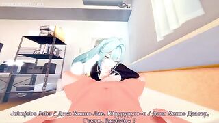 Hentai with Genshin Impact's Faruzan and a beautiful girl in 4K