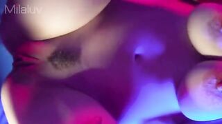 Meaty, tight pussy with cum inside and outside after close-up fucking