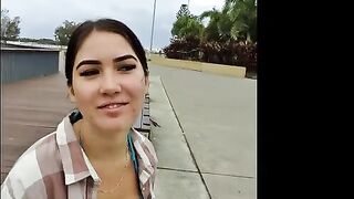 A girl was picked up in the park and received a cumshot inside her