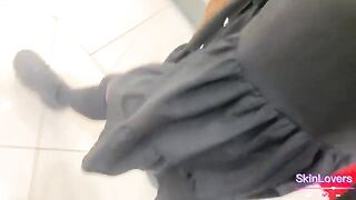 A girl is fucking anywhere, she's so excited to be fucked in public