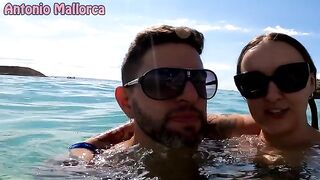 A blonde girl was picked up by the sea and fucked hard on the beach