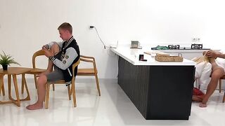A girl has sex with another guy while her boyfriend watches - the best cuckold show!