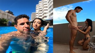 An Argentine girl is pick up in the swimming pool and fucked hard
