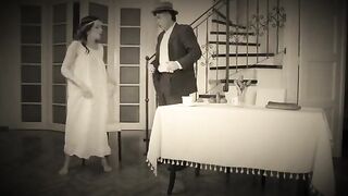 A naughty dancer gets fucked hard by her stepdad in a steamy retro scene