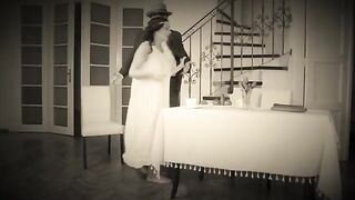 A naughty dancer gets fucked hard by her stepdad in a steamy retro scene