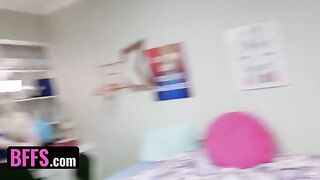 Two roommates fuck with college girls Jessica Rex and Paige Owens