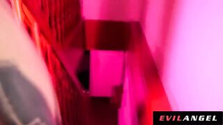 Cock craving Euro slut takes two cocks in this hot anal gangbang video
