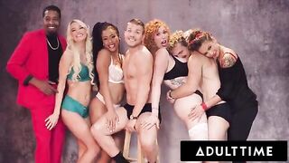 Christmas Orgy with stunning starlets, incredible action!