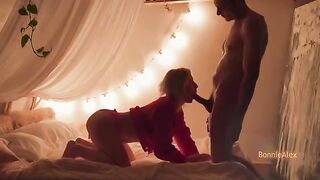 A girl was roughly fucked at home by her boyfriend
