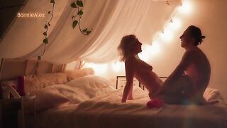 A girl was roughly fucked at home by her boyfriend