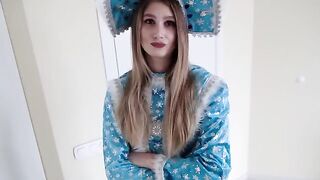 Snegurochka got mixed up and came to the wrong house for the party