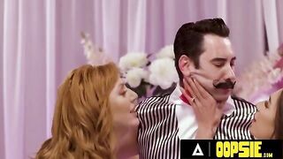 MILF Lauren Phillips and April Olsen in wild cock game