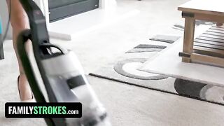 Karmen Santana bounces big booty on pervert stepbrother’s dick