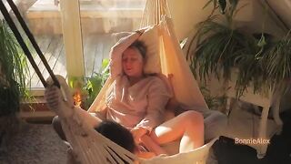 An amateur couple have a sensual sex on a sunny day, showcasing their passionate connection