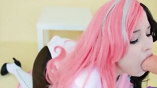 Neopolitan RWBY gets her cunt railed after sucking a massive cock