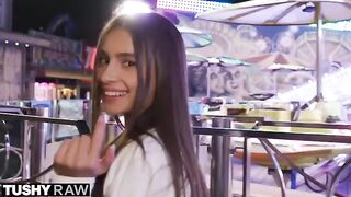 TUSHYRAW Perfect petite Vanessa gets her ass stretched out, showcasing intense action