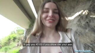 A long-haired Ukrainian girl agreed to sex with a stranger for money