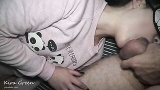 A couple has a threesome sex with a young beautiful slut who loves to fuck