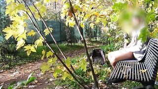 Stranger's cock flashing leads to intense public titty fuck