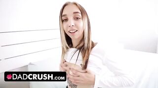 Petite teen Breezy Bri seduces stepdad to fuck her hard