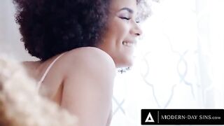 Scarlit Scandal and Alina Ali cum swap their hung husband's cum in a hot FFM threesome