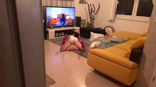 A stepbrother fucked his stepsister after she got caught watching porn
