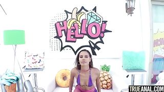 Petite Kylie Le Beau takes a big dick in her ass