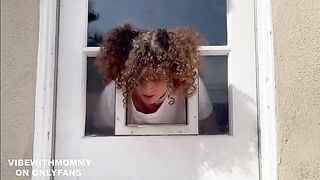 Dora gets her ass stuck while exploring with a curious stepson