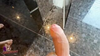 I spotted an Austrian chick in the shower and jerked off with her - Italian spy thrill